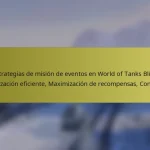 Estrategias de misión de eventos en World of Tanks Blitz: Finalización eficiente, Maximización de recompensas, Consejos